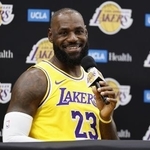 　レーカーズのＬ・ジェームズ＝９月２９日、エルセグンド（ゲッティ＝共同）