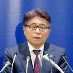 　記者会見する日本サッカー協会の山本昌邦氏＝２０日、東京都文京区