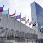 　米ニューヨークの国連本部＝２０２３年１１月（共同）