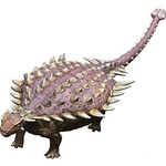 　よろい竜のイメージ図（長崎市恐竜博物館、福井県立恐竜博物館提供、作画・月本佳代美）