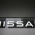 　日産自動車グローバル本社にあるロゴ＝横浜市