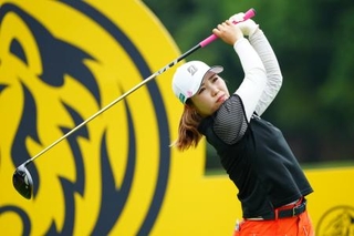 　第３ラウンド、通算１３アンダーで４位の古江彩佳＝クアラルンプール・クラブ（共同）