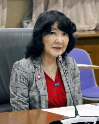 　全国財務局長会議で発言する片山財務相＝６日午前、財務省