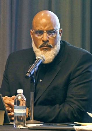 　米大リーグ選手会のクラーク専務理事（共同）