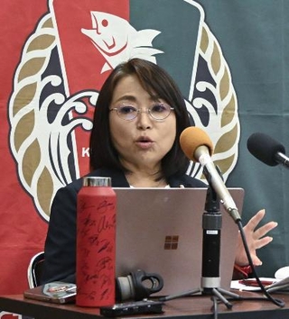 　山本志穂美氏＝９月、高知市
