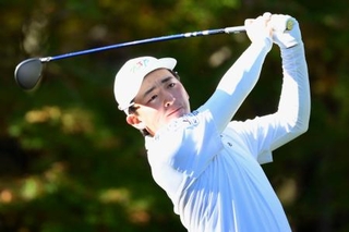 　第２日、通算８アンダーで首位の金子駆大＝太平洋クラブ御殿場