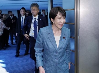 　高市早苗首相＝１９日、首相官邸