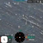 　ウクライナ・ポクロウシクに展開するヘリコプターや部隊を写したとされる動画の画像（ウクライナ軍関係者提供、ロイター＝共同）