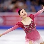 　女子でＧＰ初優勝を果たした千葉百音＝サスカトゥーン（共同）