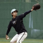 　オリックスの山岡泰輔投手＝３月