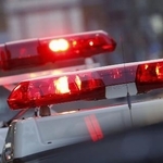 　警察車両の赤色灯