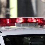 　警察車両の赤色灯