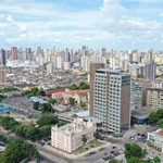 　ブラジル北部ベレンの街並み＝７月（ロイター＝共同）
