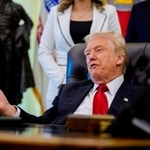 　トランプ米大統領＝６日、ワシントン（ゲッティ＝共同）