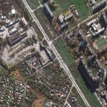 　ウクライナ東部ドネツク州ポクロウシクの衛星画像＝３日（Ｖａｎｔｏｒ提供・ロイター＝共同）