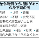 　自治体職員から相談があった心身不調の例