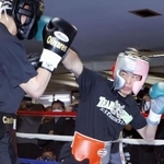 　ＷＢＣバンタム級王座決定戦を前にスパーリングを公開した那須川天心＝１２日、東京都新宿区の帝拳ジム