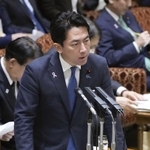 　参院予算委で答弁する小泉防衛相＝１２日午後