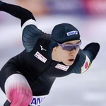 　男子５００メートル　滑走する森重航＝ソルトレークシティー（共同）