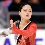 　女子フリー　演技する渡辺倫果＝レークプラシッド（共同）