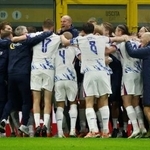 　サッカーの２０２６年ワールドカップ（Ｗ杯）の出場を決めたノルウェー＝１６日、ミラノ（ロイター＝共同）