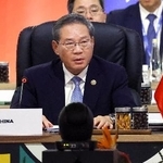 　南アフリカのヨハネスブルクで開幕したＧ２０サミットに出席した中国の李強首相＝２２日（ロイター＝共同）