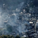 　大分市佐賀関の大規模火災現場＝１９日