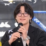 　トークイベントに出席したスノーボード男子の戸塚優斗＝２４日、東京都内