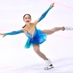 　女子フリー　演技する島田麻央＝東京辰巳アイスアリーナ