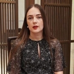 　インタビューに答えるウクライナの人権団体ＣＣＬのオレクサンドラ・マトイチュク氏＝バンコク（共同）