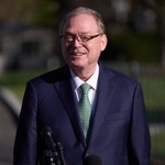 　国家経済会議のハセットケビン・委員長＝２３日、ワシントン（ＡＰ＝共同）