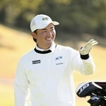 　プロアマ戦で笑顔を見せる金子駆大＝Ｋｏｃｈｉ黒潮ＣＣ