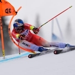 　アルペンスキーＷ杯、男子スーパー大回転第１戦で通算４７勝目を挙げたマルコ・オーデルマット＝２７日、米コロラド州コッパーマウンテン（ＡＰ＝共同）