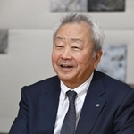 　インタビューに答えるＮＴＴの澤田純会長