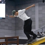 　男子ストリート準決勝に出場した白井空良＝北九州メッセ