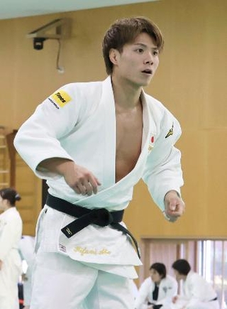 　柔道のＧＳ東京大会に向けて調整する阿部一二三＝味の素ナショナルトレーニングセンター
