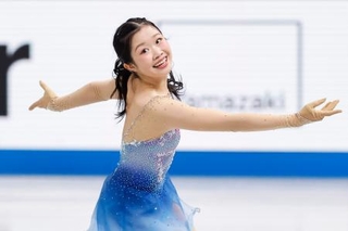 　女子フリー　演技する中井亜美＝ＩＧアリーナ