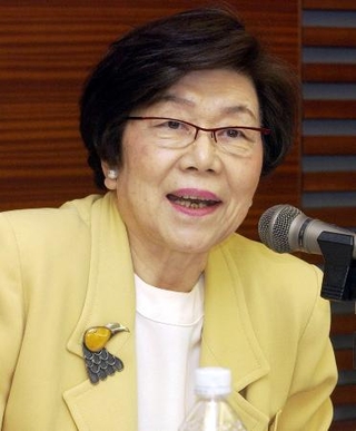 　土井たか子さん＝２００５年４月、東京・東新橋