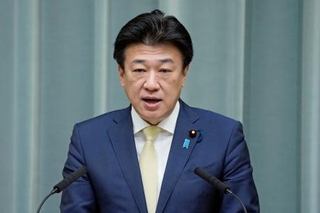 　記者会見する木原官房長官＝１６日午前、首相官邸
