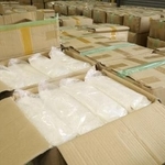 　押収されたコメ＝８月、大阪市住之江区の大阪税関南港出張所