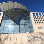 　「ドナルド・Ｊ・トランプ平和研究所」に改称された旧「米平和研究所」＝３日、ワシントン（ロイター＝共同）