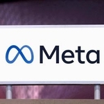 　米メタのロゴ＝６月、パリ（ロイター＝共同）