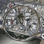 万博会場の大屋根リング＝大阪市此花区の夢洲