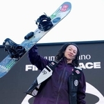 　男子ハーフパイプで優勝した平野歩夢＝張家口・密苑（共同）