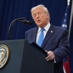 　トランプ米大統領＝４日、ワシントン（ＡＰ＝共同）