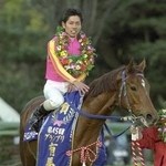 　２０００年、競馬の第４５回有馬記念を制したテイエムオペラオーと和田竜二騎手＝中山競馬場