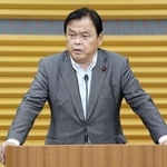 　赤羽一嘉氏＝昨年１０月、東京都新宿区の公明党本部