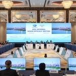 　中国広東省深セン市で開かれたＡＰＥＣの高官会議＝１２日（新華社＝共同）