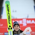 　Ｗ杯ジャンプ女子個人第８戦で２位に入った丸山希＝クリンゲンタール（共同）