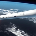 　スペースワンの小型ロケット「カイロス」のＣＧ（同社提供）